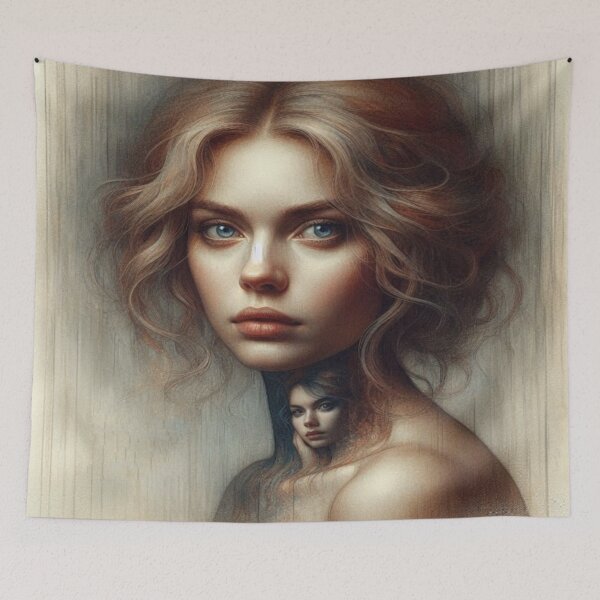 Item preview, Recursive Portrait of Inner Depth – Surreal beauty between identity and visual poetry designed and sold by FotoworldEdel.