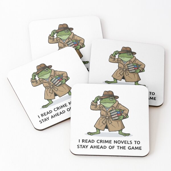 Item preview, Funny Detective Frog Reading Crime Novels True Crime Mystery Lover designed and sold by Floomart.