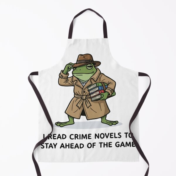 Item preview, Funny Detective Frog Reading Crime Novels True Crime Mystery Lover designed and sold by Floomart.