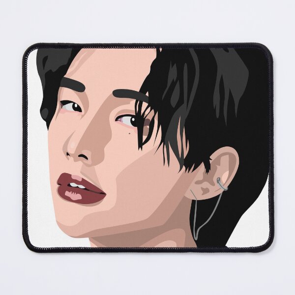 Item preview, Hyunjin of Stray Kids in a stunning vector digital portrait. designed and sold by Aome22.