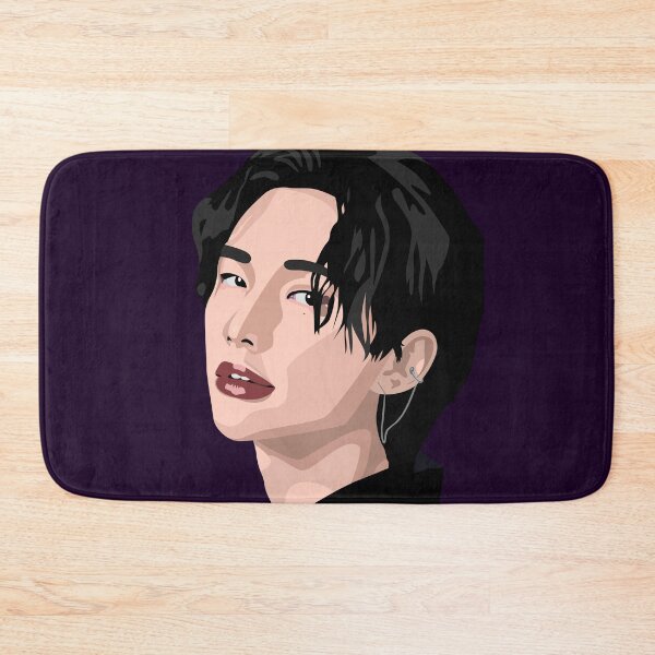 Item preview, Hyunjin of Stray Kids in a stunning vector digital portrait. designed and sold by Aome22.