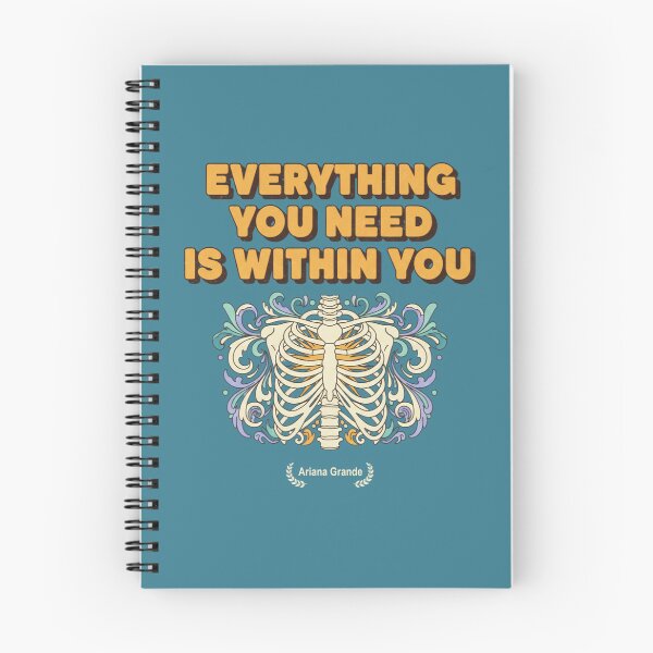 Item preview, Vintage Motivational Floral Skeleton Design: It's All Within You designed and sold by sing-it-out.