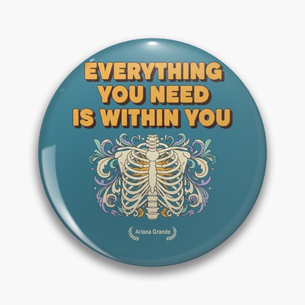 Item preview, Vintage Motivational Floral Skeleton Design: It's All Within You designed and sold by sing-it-out.