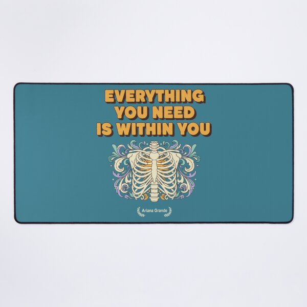 Item preview, Vintage Motivational Floral Skeleton Design: It's All Within You designed and sold by sing-it-out.