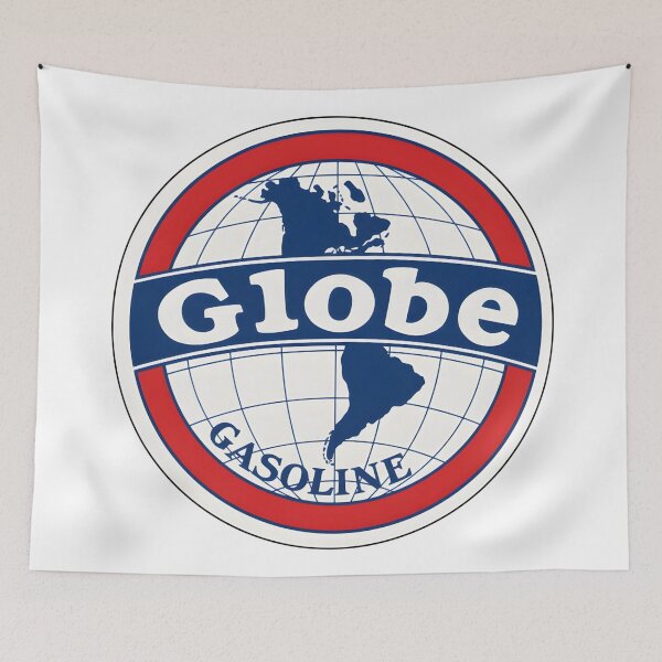 Item preview, Vintage Globe Gasoline Retro Logo Emblem designed and sold by CharlieDesings.