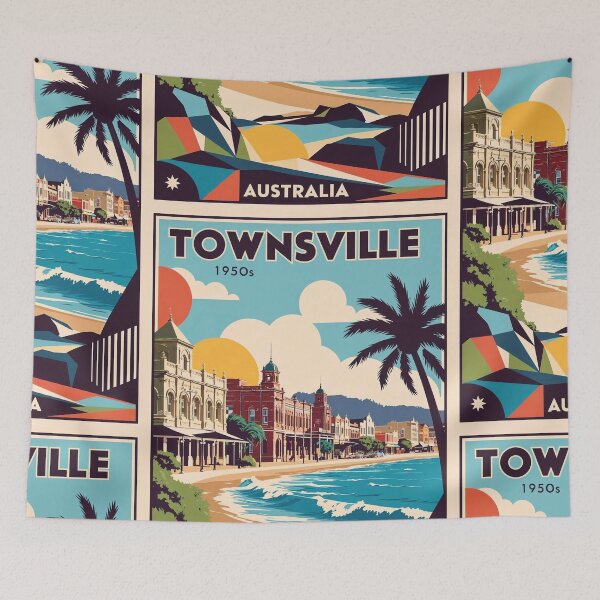 Item preview, Townsville Australia Vintage Travel Tourism designed and sold by TravelersGems.