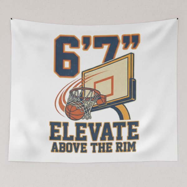 Item preview, 6'7" Basketball - Elevate Above The Rim Varsity Style designed and sold by Open Canvas.