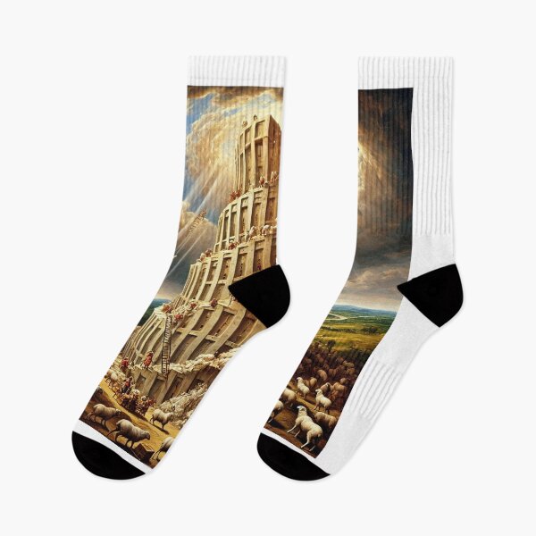 Item preview, Sheepism – The Tower of Baa-bel designed and sold by Thpoar.
