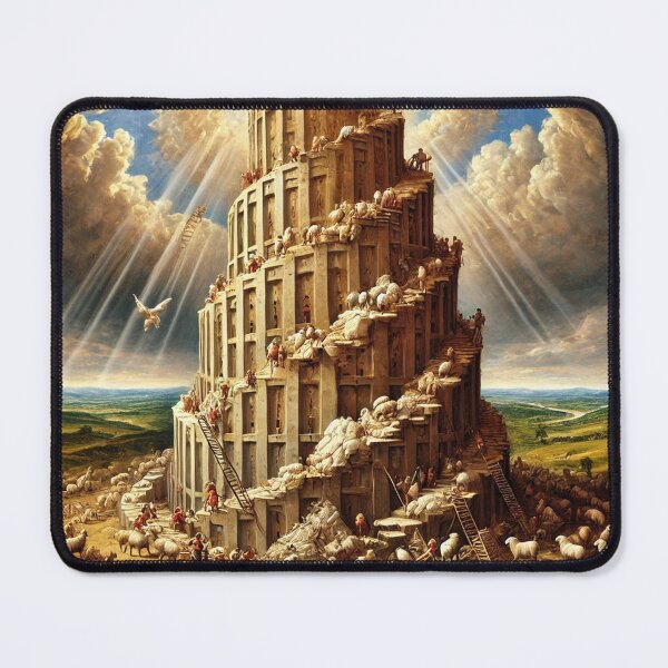 Item preview, Sheepism – The Tower of Baa-bel designed and sold by Thpoar.