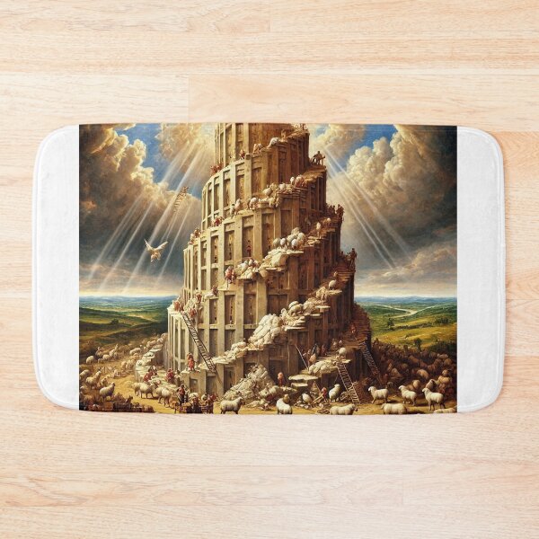 Item preview, Sheepism – The Tower of Baa-bel designed and sold by Thpoar.