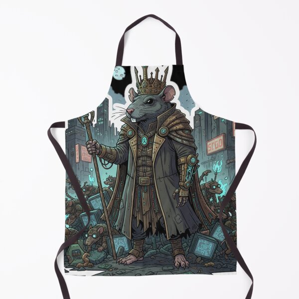 Item preview, Royal Steampunk Rat With Scepter Fantasy Illustration designed and sold by RebellDancer.