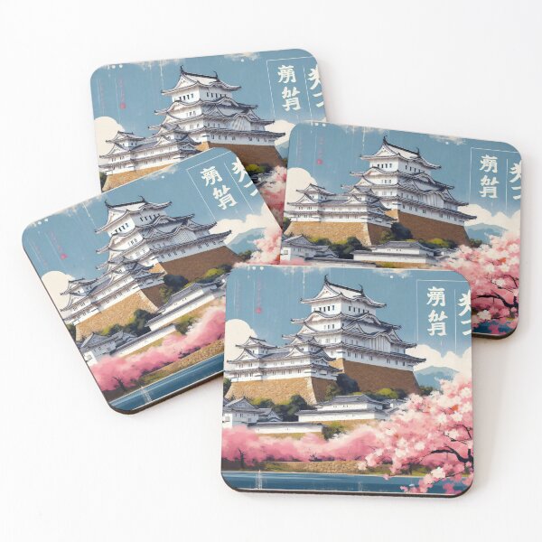 Item preview, Travel Posters, Himeji Castle in Cherry Blossom Season, Japan designed and sold by StudioKansai.