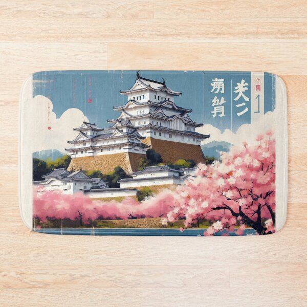 Item preview, Travel Posters, Himeji Castle in Cherry Blossom Season, Japan designed and sold by StudioKansai.