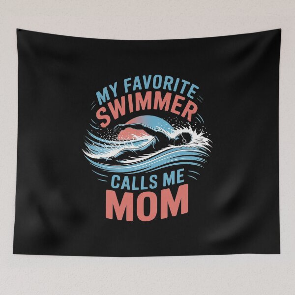 Item preview, My Favorite Swimmer Calls Me Mom Snorkel Swimmer  designed and sold by MyzoToyota.