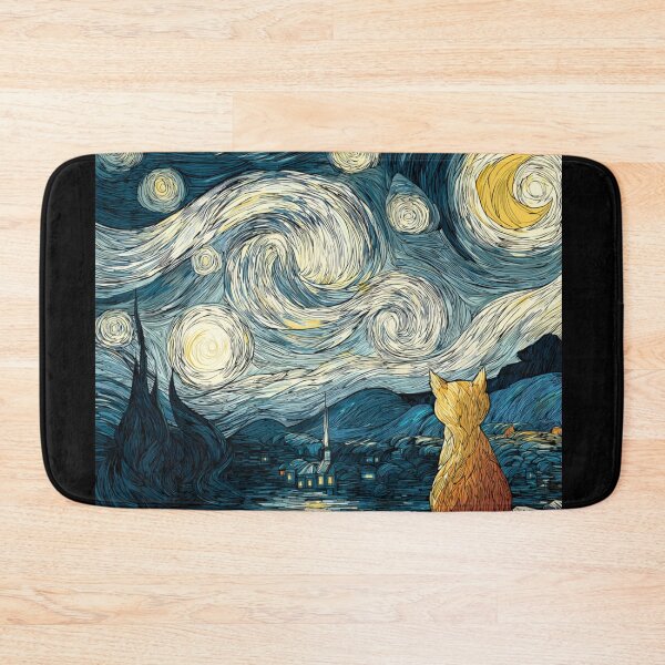 Item preview, Meowy starry night cat designed and sold by MendaciousMina.
