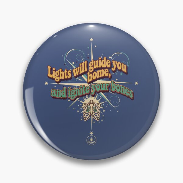 Item preview, Vintage Cosmic Skeleton Typography: Lights Will Guide You Home designed and sold by sing-it-out.