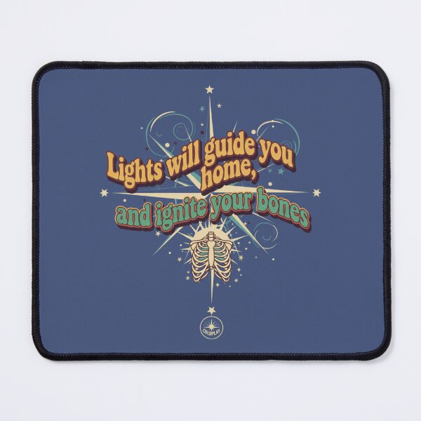 Item preview, Vintage Cosmic Skeleton Typography: Lights Will Guide You Home designed and sold by sing-it-out.