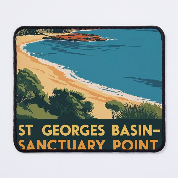 Item preview, St Georges Basin Sanctuary Point Australia Vintage Travel Tourism designed and sold by TravelersGems.