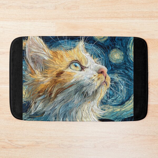 Item preview, Meowy starry night designed and sold by MendaciousMina.
