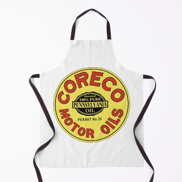 Aperçu de l'œuvre Panneau publicitaire rond vintage Coreco Pennsylvania Motor Oils créée et vendue par CharlieDesings.