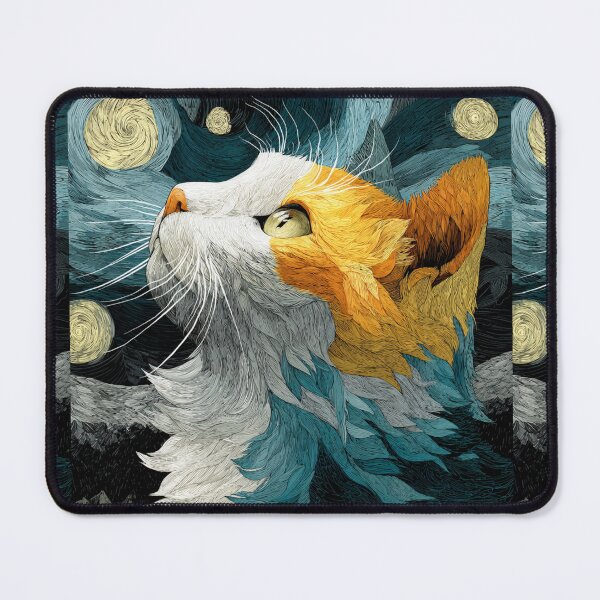 Item preview, Meowy starry night designed and sold by MendaciousMina.