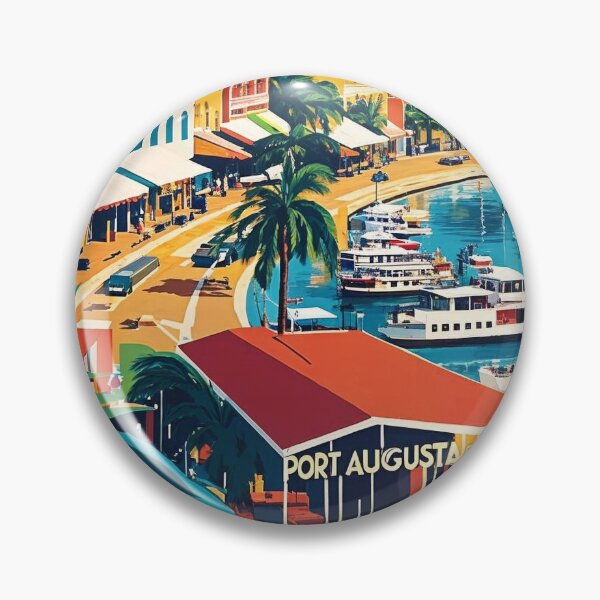 Item preview, Port Augusta Australia Vintage Travel Tourism designed and sold by TravelersGems.