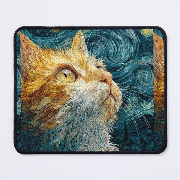 Item preview, Meowy starry night designed and sold by MendaciousMina.