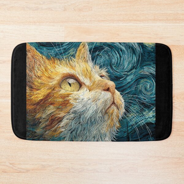 Item preview, Meowy starry night designed and sold by MendaciousMina.