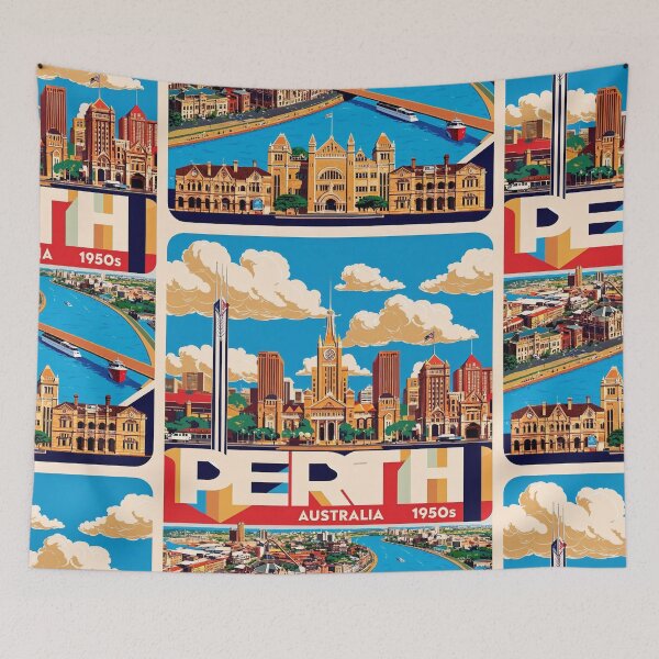 Item preview, Perth Australia Vintage Travel Tourism designed and sold by TravelersGems.
