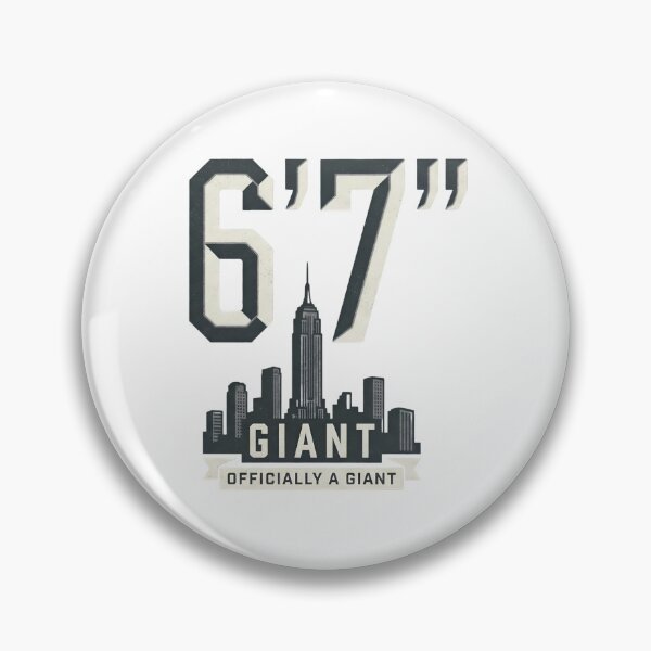 Item preview, Officially A Giant 6'7" - City Skyline & Urban Height Meme designed and sold by Open Canvas.