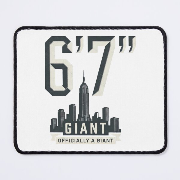 Item preview, Officially A Giant 6'7" - City Skyline & Urban Height Meme designed and sold by Open Canvas.