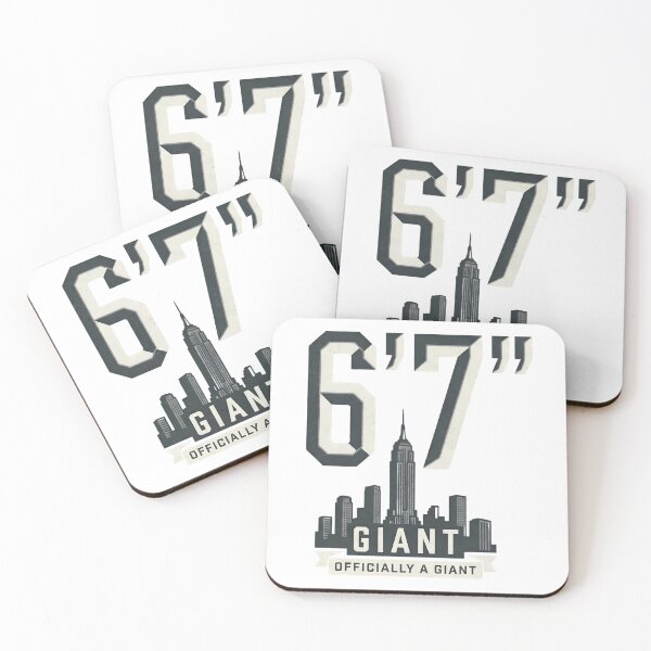 Item preview, Officially A Giant 6'7" - City Skyline & Urban Height Meme designed and sold by Open Canvas.