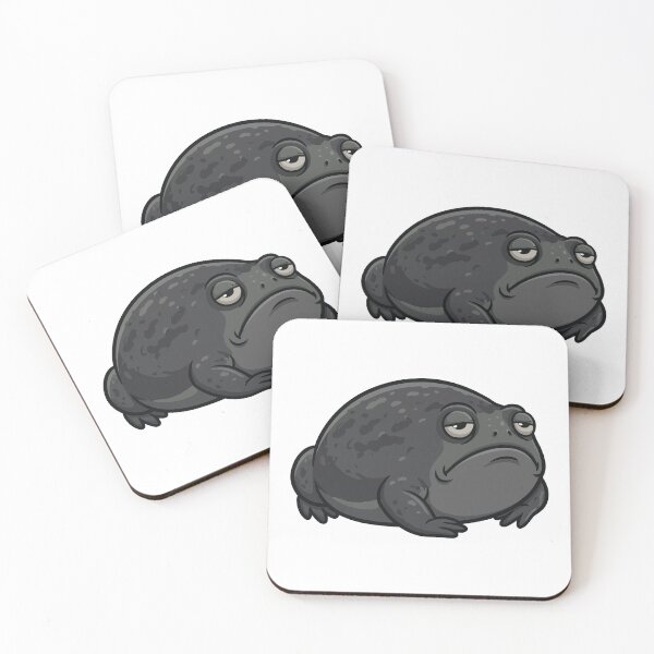 Item preview, Black Rain Frog Monday Mood - Grumpy Toad designed and sold by Petzzz.