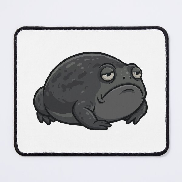 Item preview, Black Rain Frog Monday Mood - Grumpy Toad designed and sold by Petzzz.