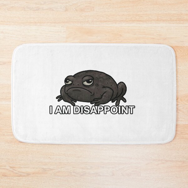 Item preview, I Am Disappoint - Judging Black Rain Frog Meme designed and sold by Petzzz.