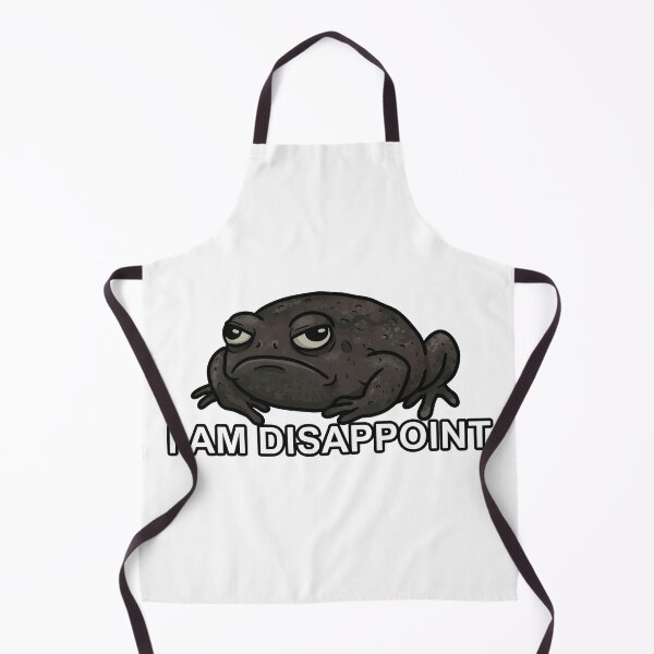 Item preview, I Am Disappoint - Judging Black Rain Frog Meme designed and sold by Petzzz.