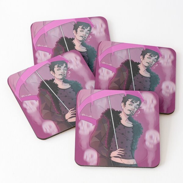 Item preview, Pink Umbrella Chaos – Klaus Hargreeves Anime Art designed and sold by bia_rtt.