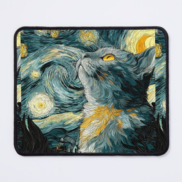 Item preview, Meowy starry night designed and sold by MendaciousMina.