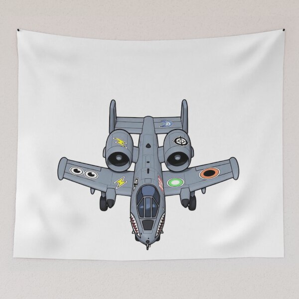 Item preview, A10 Thunderbolt Anime Cartoon Aircraft Art designed and sold by Combat Skies.