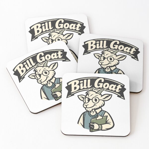 Item preview, Bill Goat – Vintage Retro Parody Logo designed and sold by Dax Studio.