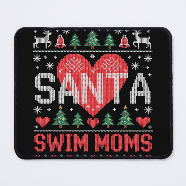Item preview, Santa Loves Swim Moms Funny Swimmer Ugly Christmas Swimming designed and sold by MyzoToyota.