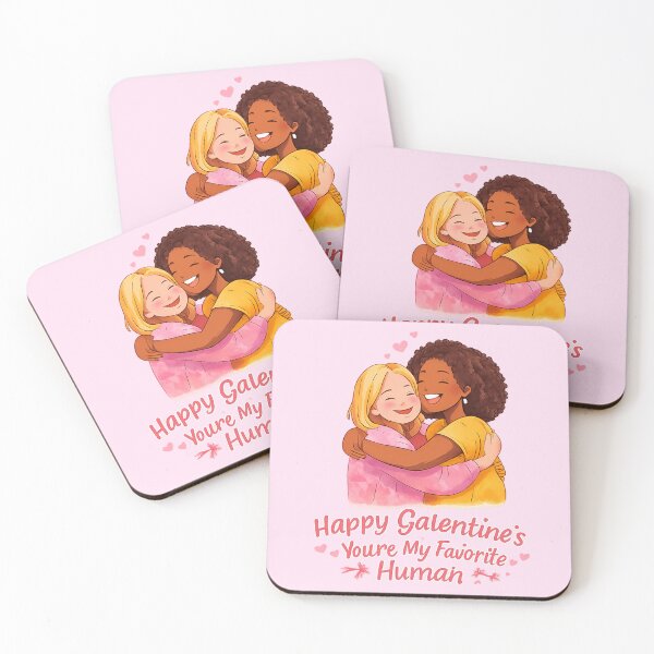 Item preview, Happy Galentine's You're My Favorite Human – Best Friends designed and sold by PunchDrop.