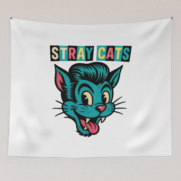 Item preview, Stray Cats Retro Cartoon Face designed and sold by cocooo269.