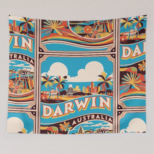Item preview, Darwin Australia Vintage Travel Tourism designed and sold by TravelersGems.