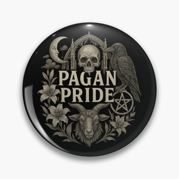 Item preview, SVT Pagan Pride – Dark Gothic Pagan Symbolism Illustration SVT Pagan Pride Series  designed and sold by SEVERTREND APPAREL .