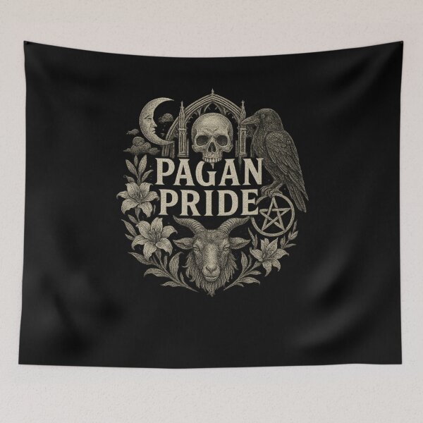 Item preview, SVT Pagan Pride – Dark Gothic Pagan Symbolism Illustration SVT Pagan Pride Series  designed and sold by SEVERTREND APPAREL .