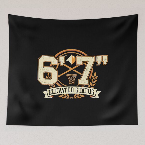 Item preview, 6'7" Elevated Status - Vintage Varsity Basketball Style designed and sold by Open Canvas.