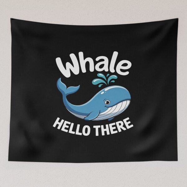 Item preview, Whale Hello There Funny Blue Whale designed and sold by KotexTemu.