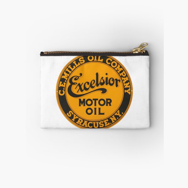 Item preview, Vintage Excelsior Motor Oil Circular Metal Sign designed and sold by CharlieDesings.