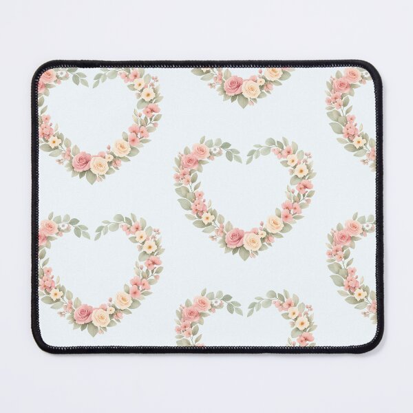 Item preview, Botanical Heart Wreath Valentine Watercolor Illustration designed and sold by Midnight Garden.